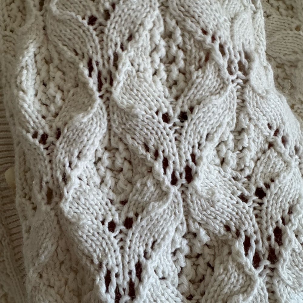 Sezane Cream Knit Cardigan - Picture 4 of 4